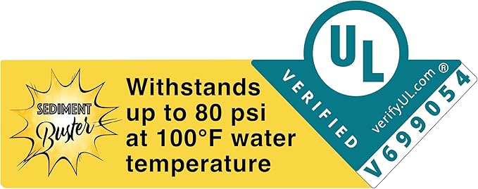 Sediment Buster UL Verified V699054 Water Heater Flushing, Cleaning Tool | Sediment Buster® breaks up, stirs and drains sediment clogs from gas or electric water heaters, includes video instructions