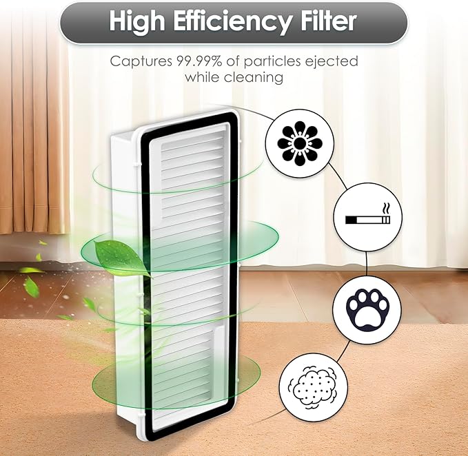 (16 Pack) For Narwal Flow Replacement Parts Compatible with Narwal Flow Robot Vacuum Cleaner, 1 Roller Brush, 1 Track-type Mop, 4 Side Brushes, 5 HEPA Filters, 5 Dust Bags, Accessories Kit