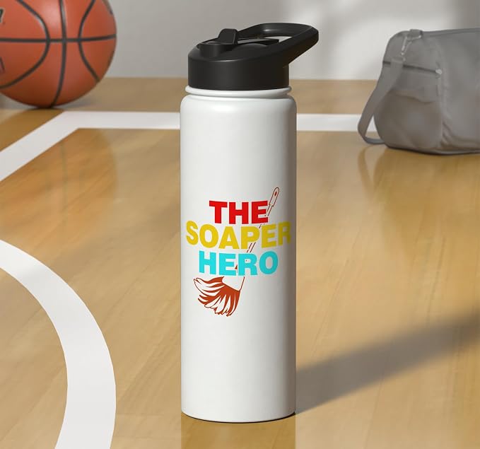 The Soaper Hero Cleaning Stainless Steel Insulated Water Bottle