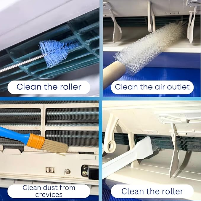 Mini Split Cleaning Kit Bag, Waterproof Ac Cleaning Kit with 2L Pressure Sprayer, Reusable Air Conditioner Cleaning Kit, Minisplit Cleaning Kit for HVAC, Large (for Systems 38in - 48in)
