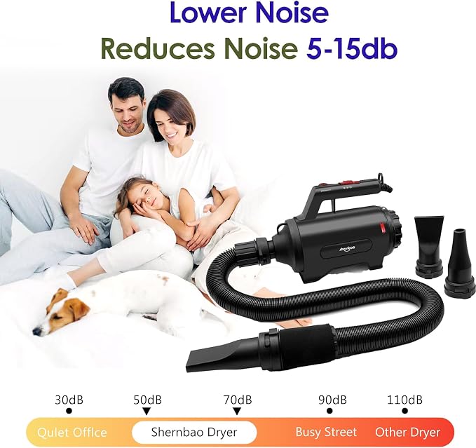 Dog Dryer High Velocity Professional Dog/Pet Grooming Force Hair Dryer/Blower