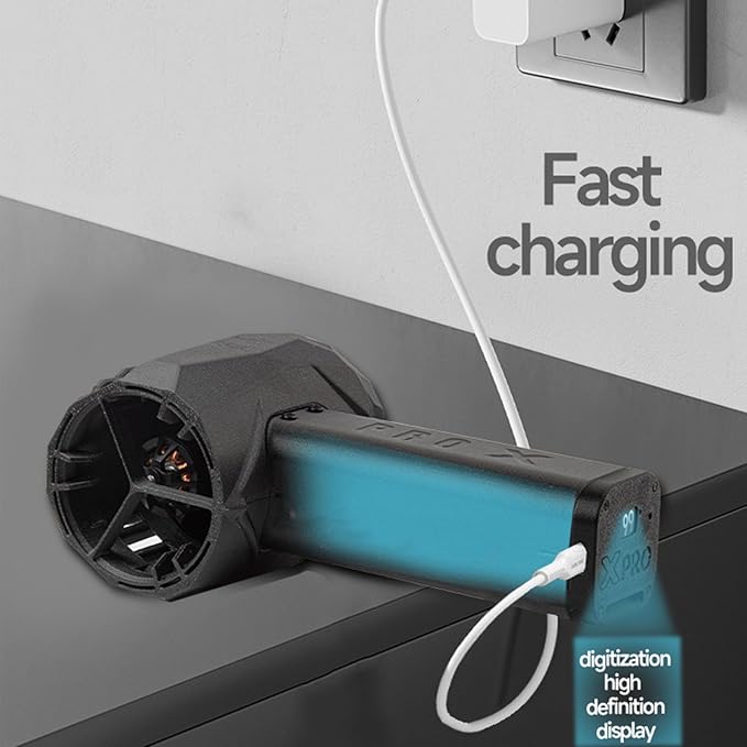 Compressed Air Duster, 16000mAh Rechargeable Cordless Air Blower, with 4 Lighting Effects, 1500 Grams Thrust, for Computer, Keyboard, Outdoor, House and Car