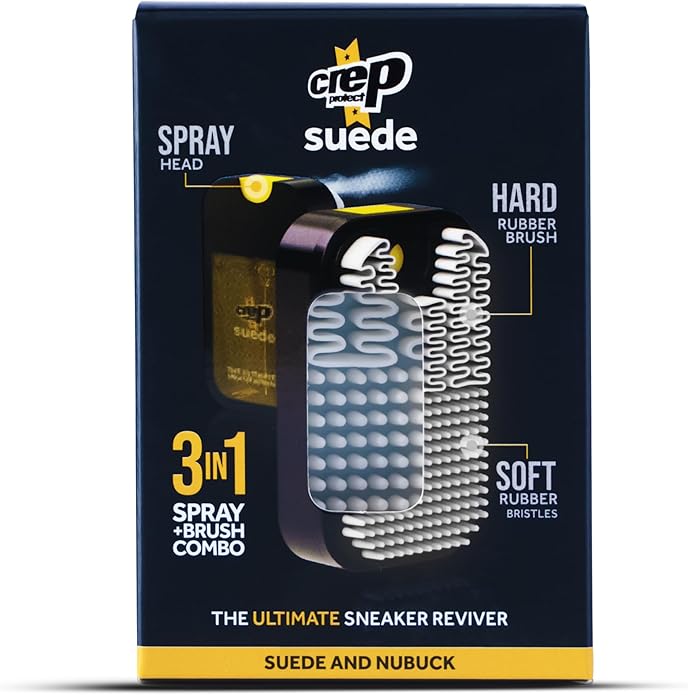 Crep Protect Suede Reviver & Shoe Protector Spray - Rain & Stain Waterproof Nano Protection for Sneaker, Leather, Nubuck, Suede & Canvas