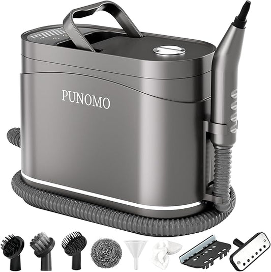 Handheld Steam Cleaner for Home, Pressurized Portable Handheld & Mop 2-in-1 Steamer for Cleaning with 10 pcs Accessories for Multi-Surface Cleaning, Floors, Tiles, Grout, Kitchen, Bathroom, Couch