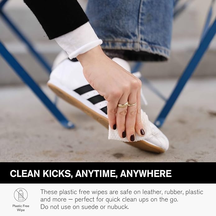 Jason Markk Plant-Based Quick Wipes, Shoe Cleaner, 30 Pack, Individually Packed, Sneaker Care, Ideal for Footwear, Safe for Leather, Rubber, Plastic, and More