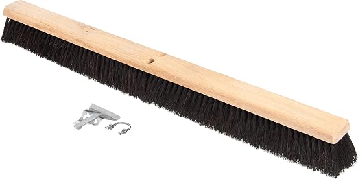 SPARTA Flo-Pac Horsehair-Blend Blend Sweep, Floor Sweep for Cleaning, 36 Inches, Black