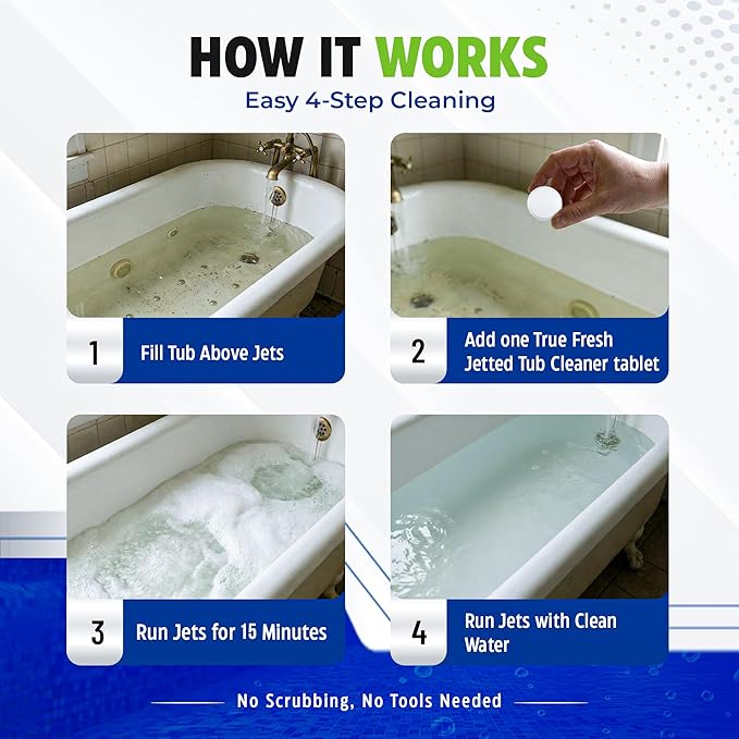 True Fresh Home Stain Gel & Jetted Tub cleaner tablets 12 pack