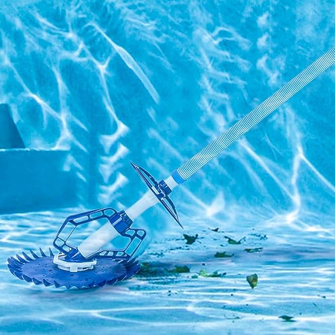 Poolvio Pool Vacuum Hose 2-Pack, Spare & Replacement, 40" Flexible Spiral-Wound Hose with 1.5" Male & Female Cuff Ends, Compatible with Most Inground Pool Automatic Cleaners, Blue