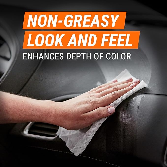 Armor All Ceramic Car Leather Cleaning Wipes, Use on Heated Seats and Leather Surfaces, Includes Extreme Protectant Wipes - 2 Count