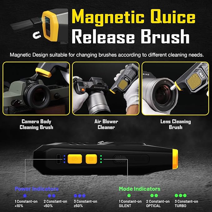 NITECORE BB21 Electronic Photography Air Blower Camera Cleaning Kit with COB Flashlight