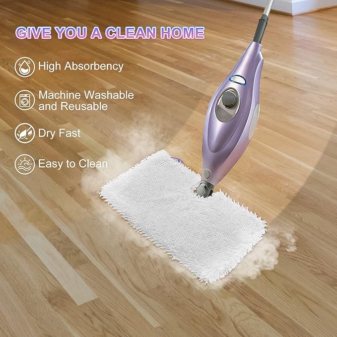 Shark Series Steam Mop Pads Replacment for Shark 3501 3973 S7000 Series Steam Pocket Mop and Shark Lift-Away Pro & Genius Pocket Steam Mop