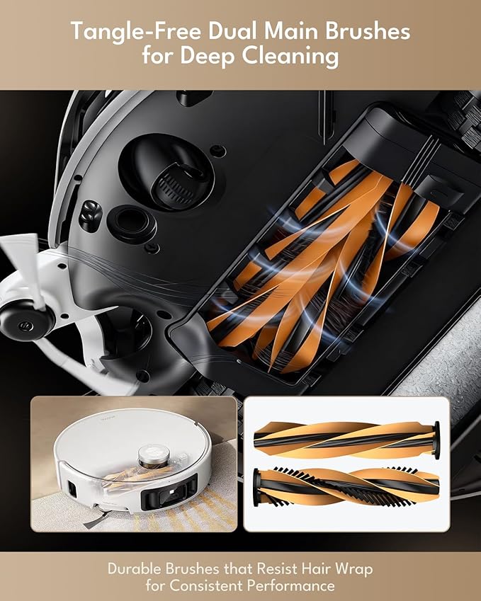Z60 Ultra Replacement Parts for MOVA Z60 Ultra Roller Complete/Z60 Ultra Roller SA Robot Vacuum Cleaner,22 Pcs Z60 Ultra Accessories Kit:2 Main Brush,2 Roller Mop,6 Side Brush, 4 Filter, 6 Dust Bags