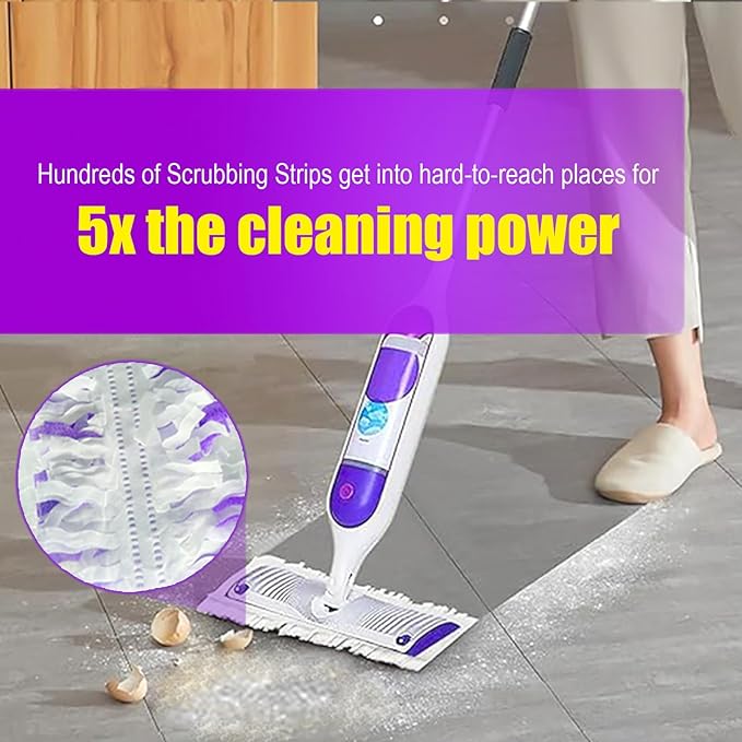 30 Pack Disposable Power Mop Pads for Swiffer Power Mop - 5X Cleaning Power Multi-Surface Floor Cleaning Mop Pads, Compatible with Swiffer Wet Pads Refill, 12 Layers Thickened Durable