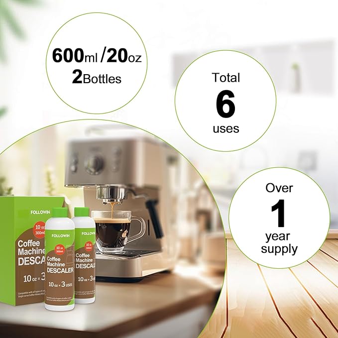 FOLLOWIN Household Mold and Mildew Stain Cleaner Gel Home Cleaner for Front Loader Washing Machine Seal, Coffee Machine Cleaner and Descaler, Espresso Coffee Maker Cleaner