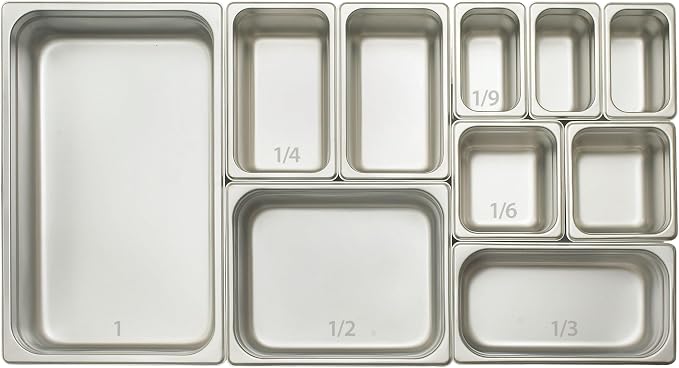 Winco 6-Inch Anti-Jamming Steam Pan, Full, 24-Gauge