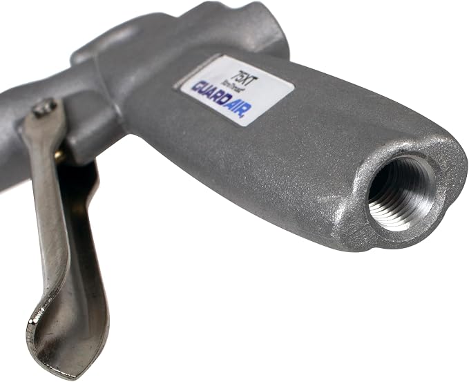 Guardair XtraThrust Safety Air Gun - 48 inch Aluminum Extension, Pistol Style Grip, OSHA Compliant Alloy Nozzle, 1/4 Inch FNPT Inlet (75XT048AA)
