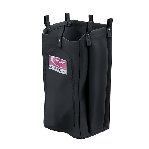 Suncast Commercial Standard Towel Bag with Durable Polyester Construction and Easy Access Zipper for HKC1000 and HKC2000 Housekeeping Carts, Made in the USA