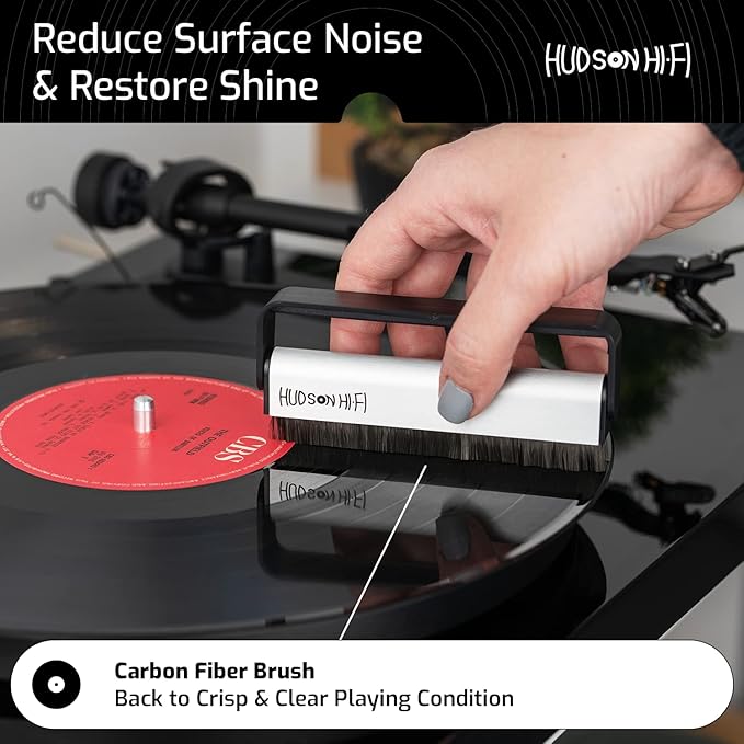 9-in-1 Vinyl Record Cleaning Kit – Anti-Static Cleaner, Carbon Fiber & Velvet Brushes, Stylus Gel, Microfiber Cloth, Mitts & Label Protector for LP Care