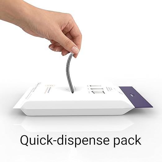 happimess 8 Gallon (30L) Drawstring Trash Bags, Unscented, White, Heavy Duty LDPE Liners for Kitchen and Household, Custom Fit 120 Count (6 Packs of 20 Liners) HPM3000A-W-6SET