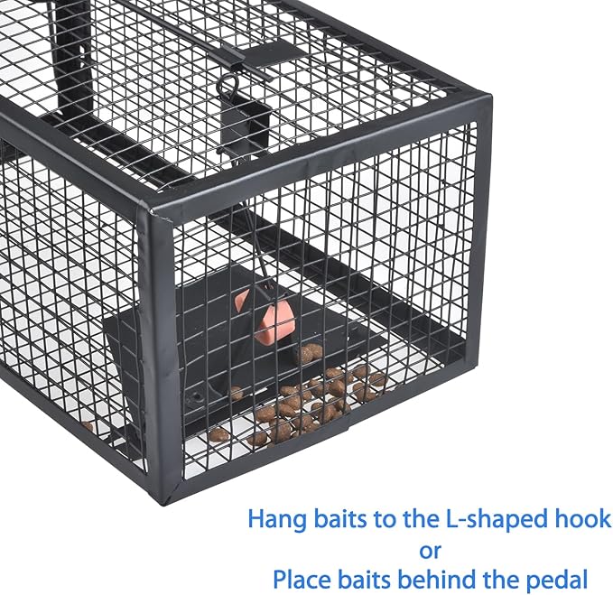 Gingbau Live Chipmunk Rat Trap Humane Vole Mouse Cage Trap