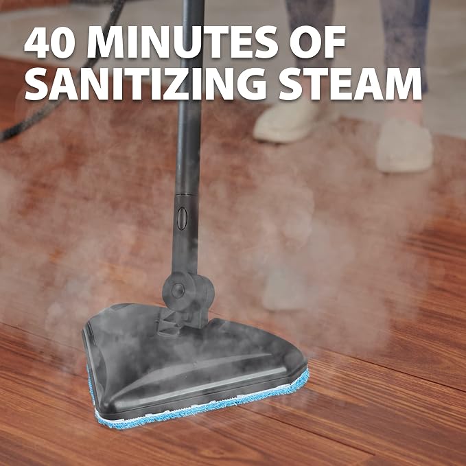 Wagner Spraytech 2494399 925e Elite Steamer Multi-Purpose Mop with 20 Accessories for Chemical-Free Steam Cleaning, Hardwood Floors, Tile, and More