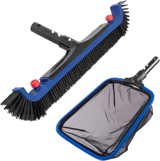 20'' Pool Brush & Ultra Fine Mesh Pool Skimmer Net