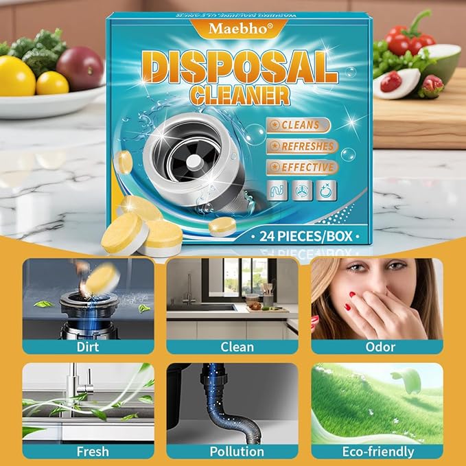 Coffee Maker Cleaner & Descaler Tablets and Garbage Disposal Cleaner and Deodorizer Tablets