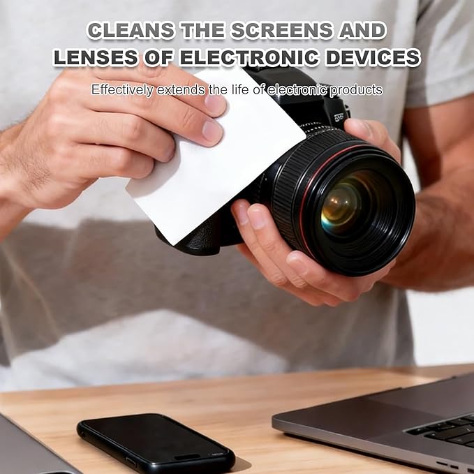 Cleanroom Polyester Wipers 12"x12"(150 Pcs, 140GSM) Double Knit 100% Lint Free Cleaning Cloths with Ultra-fine Filaments, Laser Sealed Edge Ultra-Soft Wipers, Reusable and Washable