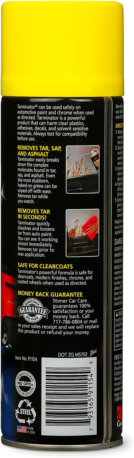 Stoner Car Care 91154-3PK Tarminator Tar, Sap, and Asphalt Remover – Fast Acting Tar and Sap Remover for Cars – Clear Coat Safe Auto Cleaner for Paint, Chrome and Wheels – 10 oz (Pack of 3)