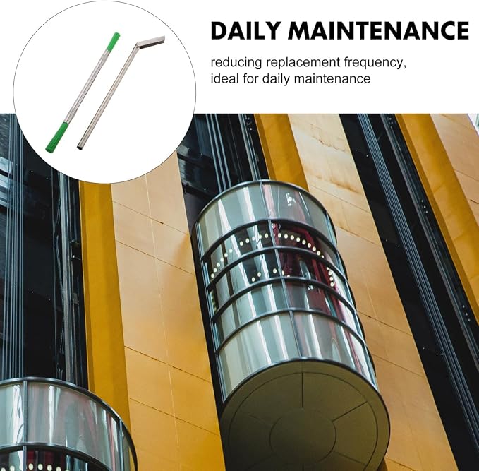 PRETYZOOM 9-Inch Elevator Maintenance Tool Set - Efficient Track Cleaner Scraper Deep Cleaning Gaps and Trash Removal for Home Window Still, Groove, Crevice Business Use