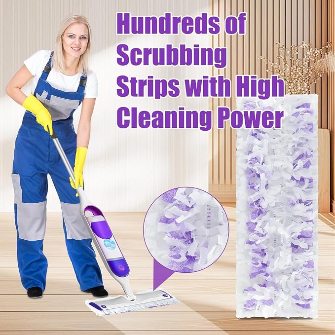 30 Pack Power Mop Refills Pad for Swiffer Power Mop, Disposable Spray Wet Pad Refills for Swiffer Powermop Multi-Surface &Wood Mopping Pad Refills