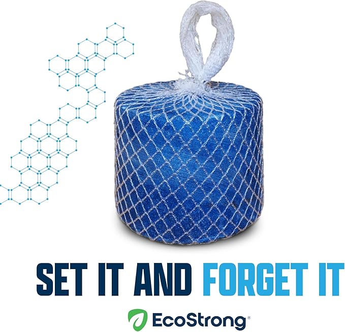 Eco Strong Commercial Grease Trap Treatment | Interceptor Grease Cleaner | Drop In Microbial Block Continually Digests Fats & Eliminate Odors (5 lbs)