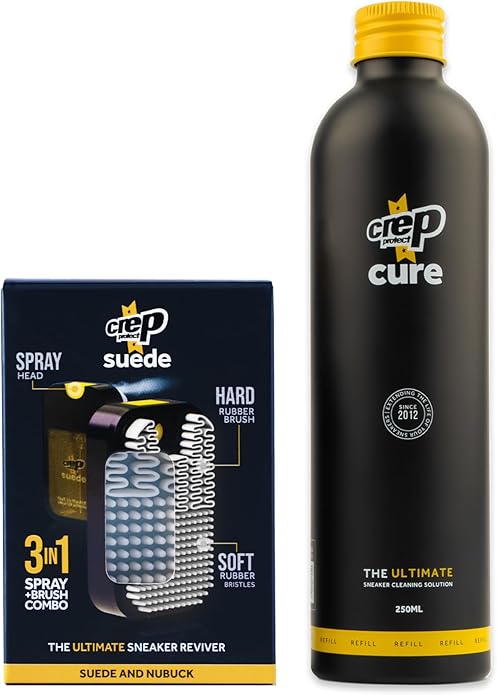 Crep Protect Suede Reviver & Cure Sneaker Cleaner - Ultimate Shoe Cleaning Solution for Leather, Suede, Nubuck, Canvas, Nylon, Vinyl