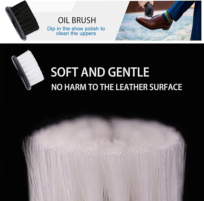 Electric Shoe Shine Kit, Power Upgrades, Sansent Electric Shoe Polisher Brush Shoe Shiner Dust Cleaner Portable Leather Care Kit for Shoes, Bags…