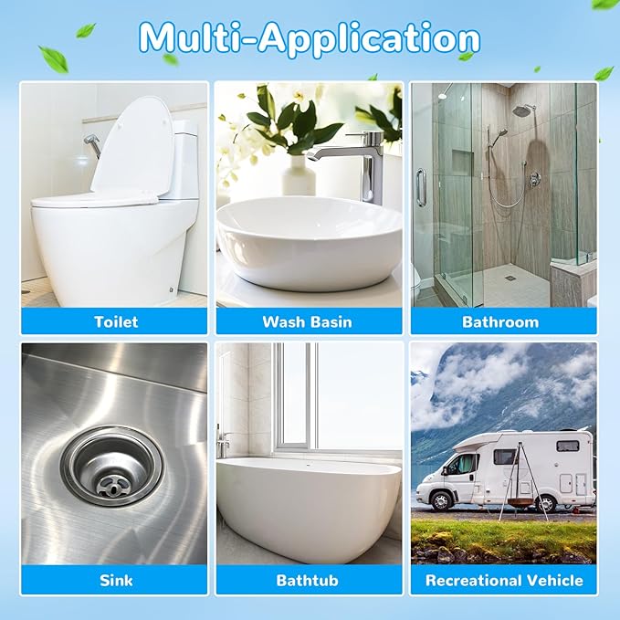 Effacera 48 Count Flushable Toilet Refills, Disposable Toilet Bowl Paper Bulk, Fresh Flushable Toilet Brush Refill Pads for Toilet and Bathroom, Toilet Brush Accessories (No Handle)