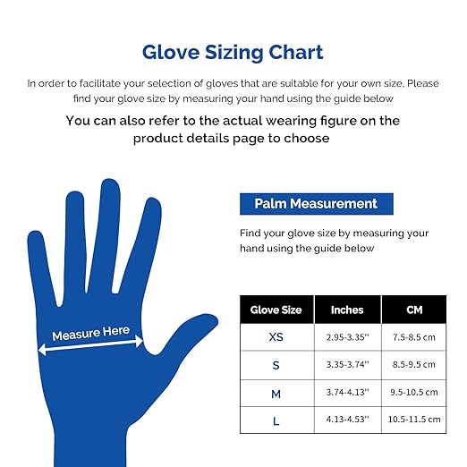 JMU Nitrile Gloves Small Case of 1200, 3.5Mil Medical Exam Gloves, Latex Free, Powder Free, Blue