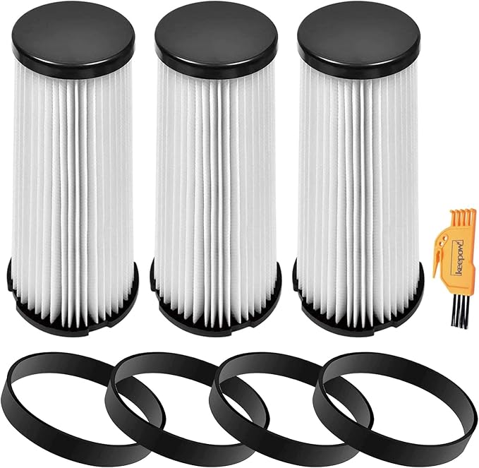 3 Pack F1 Filter Replacement & 4 Pack Style 4/5 Vacuum Belt Compatible With Dirt Devil Upright Vacuum Cleaner