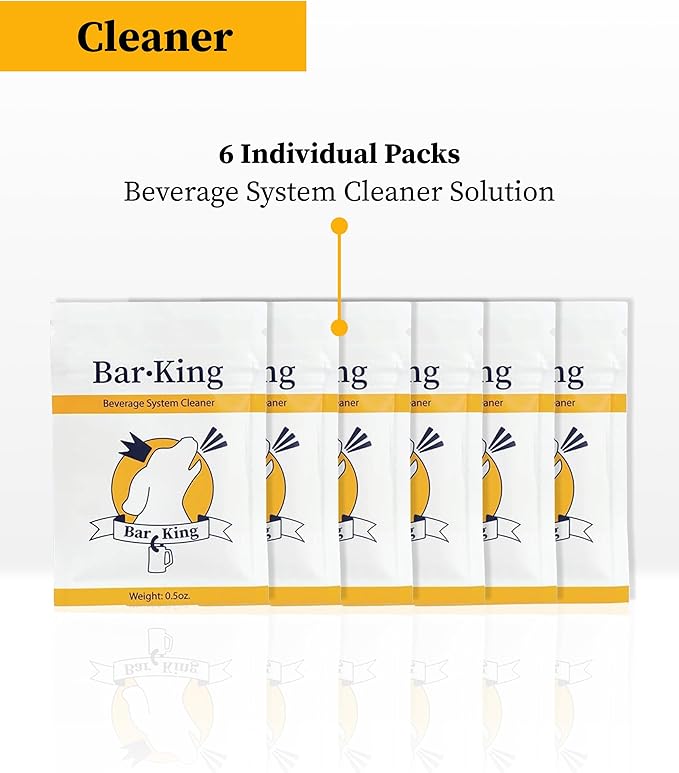 Bar-King Beer Line Cleaner - 6 Individual Cleaning Packets