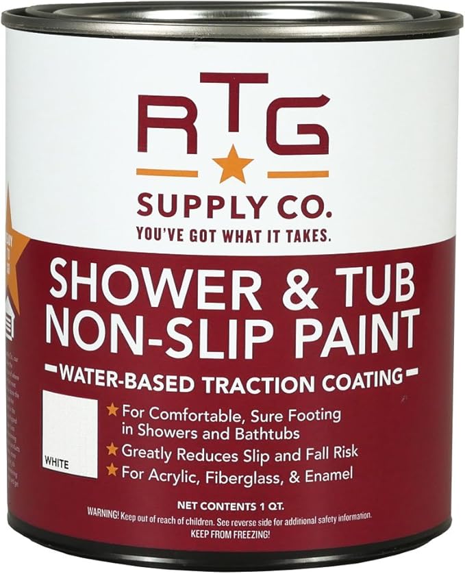 RTG Shower & Tub Non-Slip Paint (Quart, White)