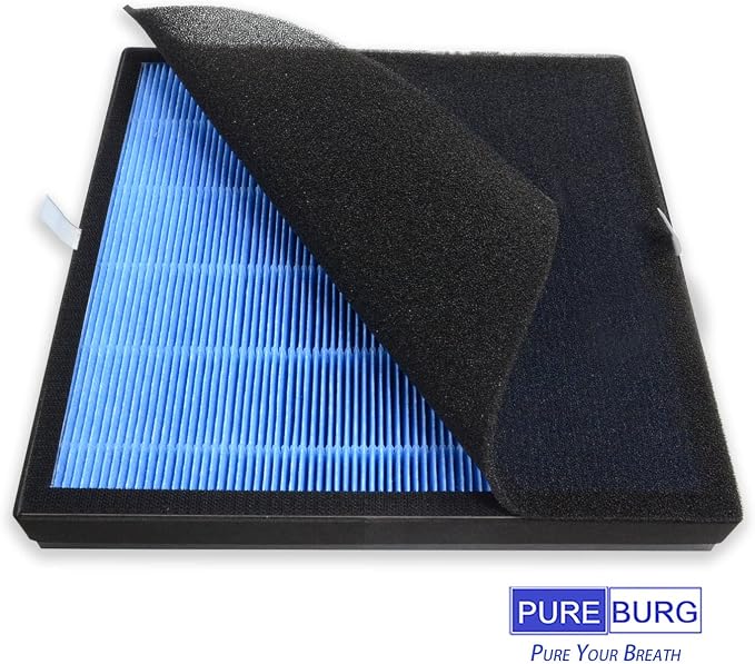 PUREBURG Replacement Filter Set Compatible with Okaysou Apollo 810 GT Air Purifier,2-Pack H13 True HEPA Activated Carbon 5-Stage Filtration Air Clean Dust VOCs Odor