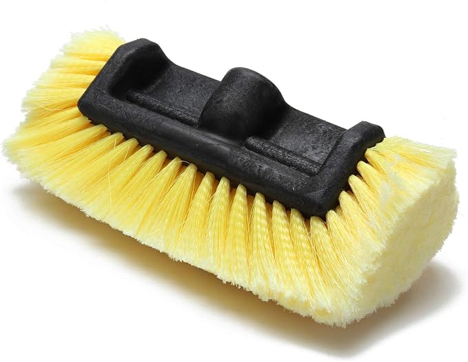60" Car Wash Brush with Long Handle, Yellow | Soft Bristle, Extendable Handle, For Car SUV Truck Caravan Boat, Solar Panel House Siding, Sweep Snow