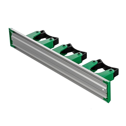 Unger Commercial Broom Holder Wall Mount (Case of 5) - Quick-Snap Mop, Tool & Pole Holders 14", Aluminum/Plastic, Ideal for Organizing Cleaning Tools - HO350
