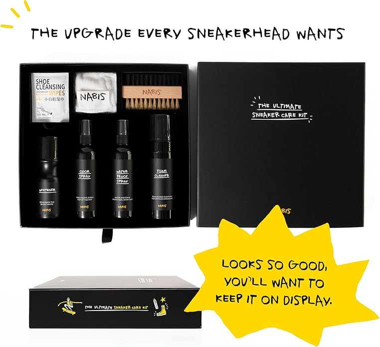 Premium Sneaker Cleaner Kit with Stylish Box – All-in-One Care for Sneakers – Great gifts for teen boys – Shoe Cleaner Sneakers – Shoe Cleaning Kit