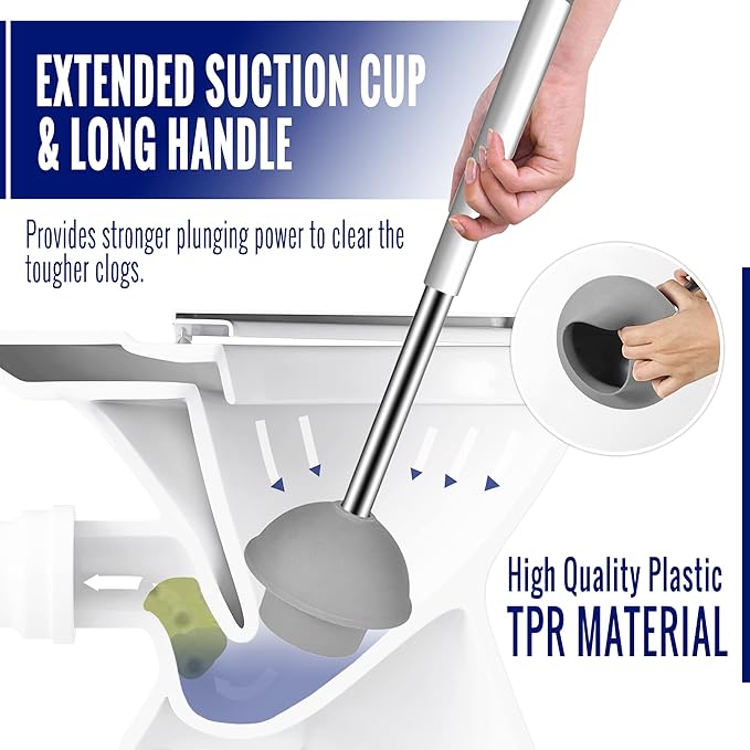 True Fresh 25-Pack Washing Machine Cleaner Tablets (12-Month Supply) & 2-in-1 Toilet Brush & Plunger Set - Ultimate Deep Cleaning for a Fresh, Sparkling Home
