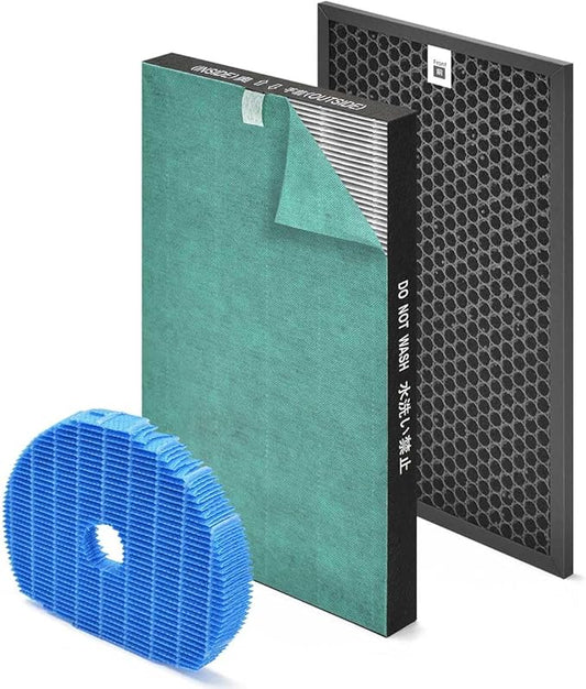 1 Set KC850U Filter Compatible with Sharp KC850U Filter Replacement Air Pur-ifier Model KC-850U, H13 Ture HEPA for Home Clean, Acti-vated Car-bon for Smoke, Odors