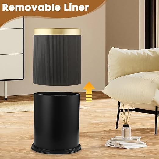 Automatic Touchless Bathroom Trash Can with Lid, 3 Gal and 2.8 Gal Automatic Garbage Bin for Bedroom，Kitchen，Office