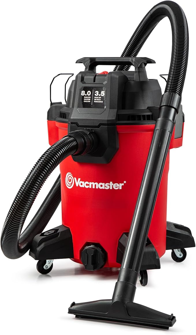 Vacmaster 8-Gallon 3.5 Peak HP Wet/Dry Shop Vacuum- VCM811PF 1101