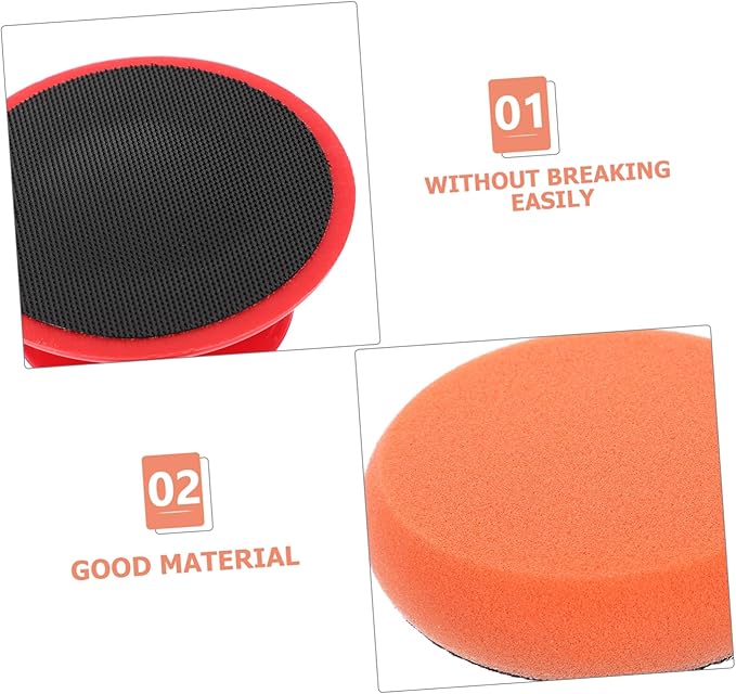 ULTECHNOVO 4sets Car Wax Buffer Auto Wax Buffer Buffing Pad Sponge Polishing Pads for Cars Polishing
