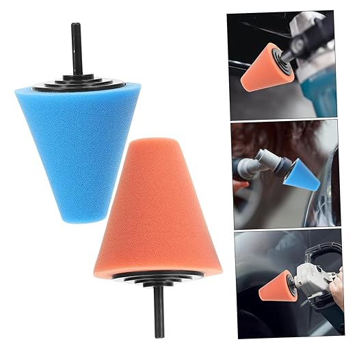 6pcs Drill Buffer Attachment Polishing Sponge Pad for Car Detailing Buffing Discs for Wheel Polishing