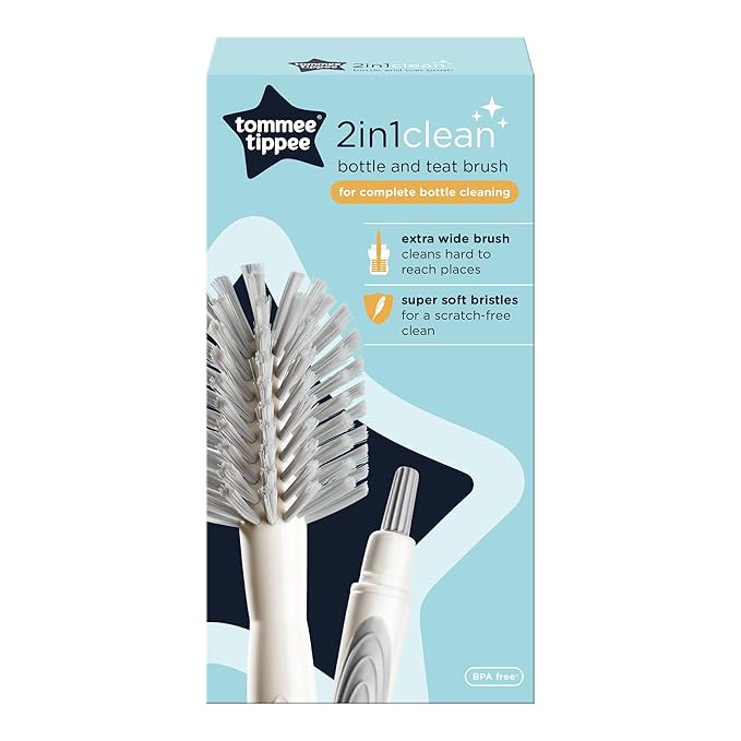 Tommee Tippee Closer to Nature Bottle and Teat Brush Cleaning Baby